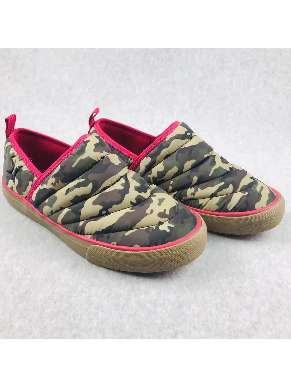 Hurley Puff Kayo Chukka Slip-On Shoes Camouflage Hot Pink Size 7 Womens